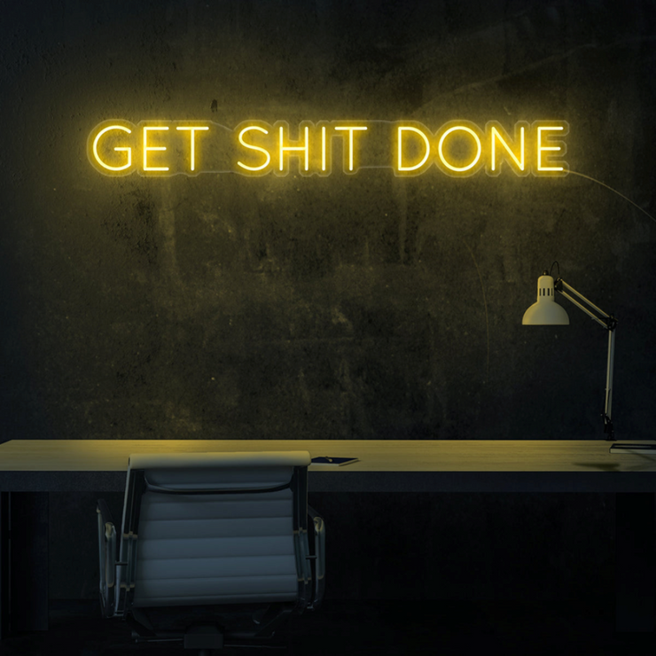 "Get Shit Done" Neon Wall Sign