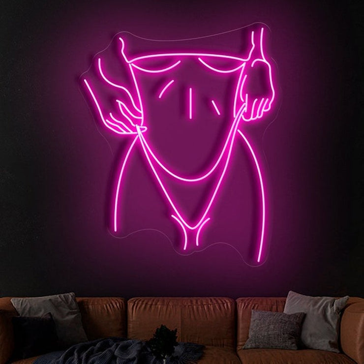 Bikini Female Body Neon Sign - Bikini Female Body Neon Sign