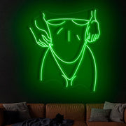 Bikini Female Body Neon Sign - Bikini Female Body Neon Sign