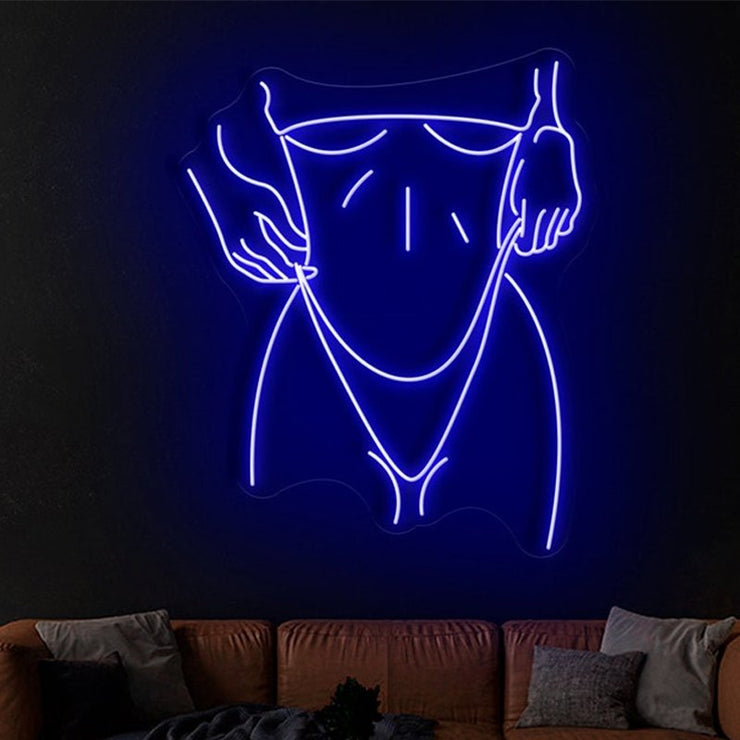 Bikini Female Body Neon Sign - Bikini Female Body Neon Sign