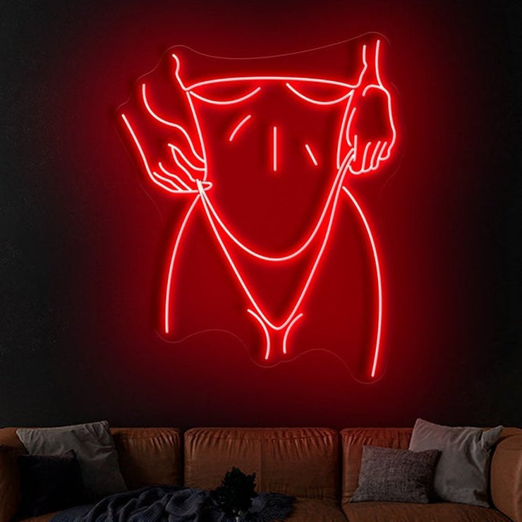Bikini Female Body Neon Sign - Bikini Female Body Neon Sign