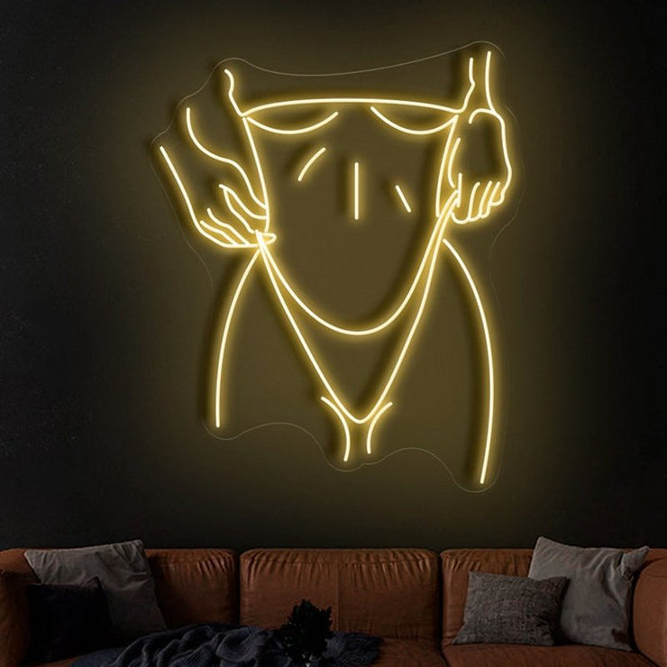 Bikini Female Body Neon Sign - Bikini Female Body Neon Sign