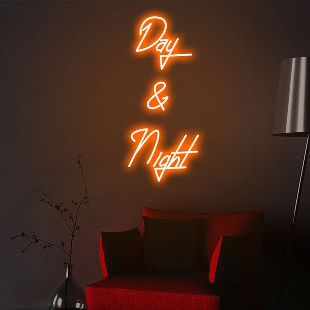 "Day & Night" Neon Sign - "Day & Night" Neon Sign