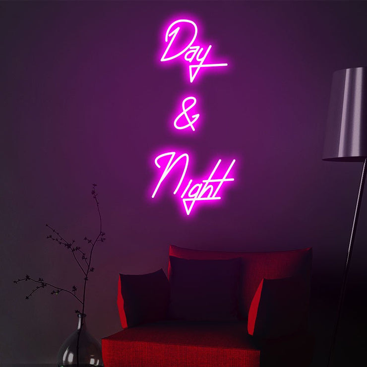 "Day & Night" Neon Sign - "Day & Night" Neon Sign