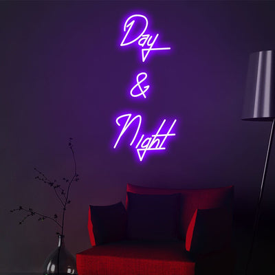 "Day & Night" Neon Sign - "Day & Night" Neon Sign