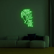 "Please Don't Kill My Vibe" Neon Wall Sign