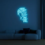 "Please Don't Kill My Vibe" Neon Wall Sign