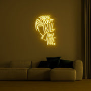 "Please Don't Kill My Vibe" Neon Wall Sign