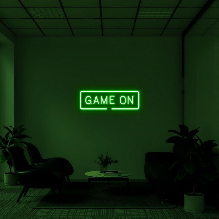 "Game On" Neon Wall Sign