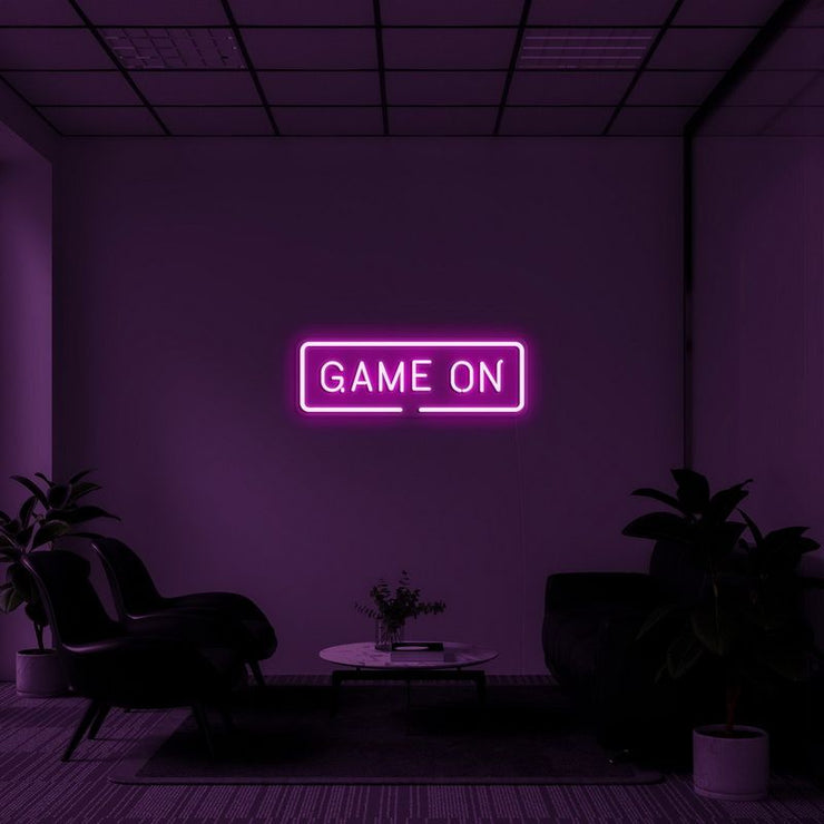 "Game On" Neon Wall Sign