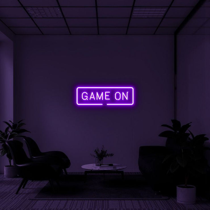 "Game On" Neon Wall Sign
