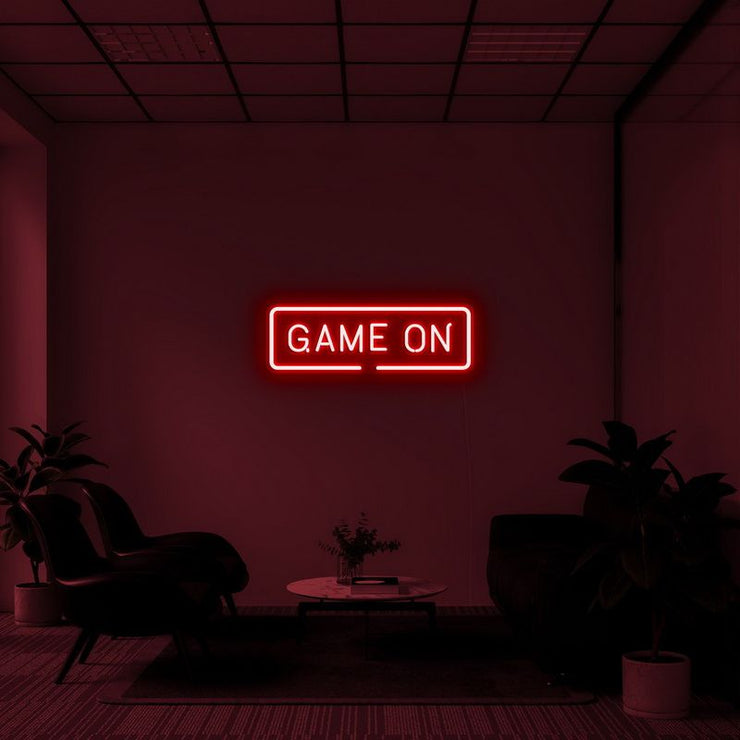 "Game On" Neon Wall Sign