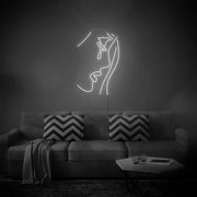 Crying Girl Neon Wall Sign