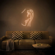 Crying Girl Neon Wall Sign