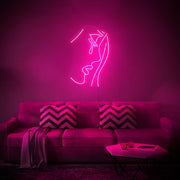 Crying Girl Neon Wall Sign