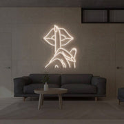 Shush Lips & Fingers Neon Sign - Shush Lips & Fingers Neon Sign