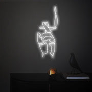 Smoking Hand Neon Wall Sign - Smoking Hand Neon Wall Sign