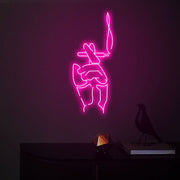Smoking Hand Neon Wall Sign - Smoking Hand Neon Wall Sign