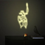 Smoking Hand Neon Wall Sign - Smoking Hand Neon Wall Sign